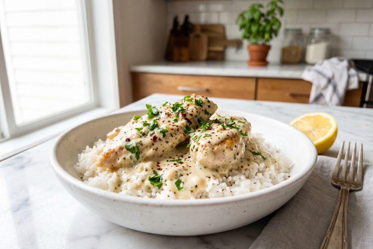 Easy Creamy Garlic Chicken