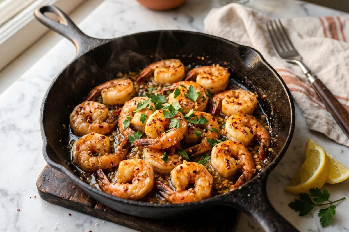 Spicy Garlic Butter Shrimp
