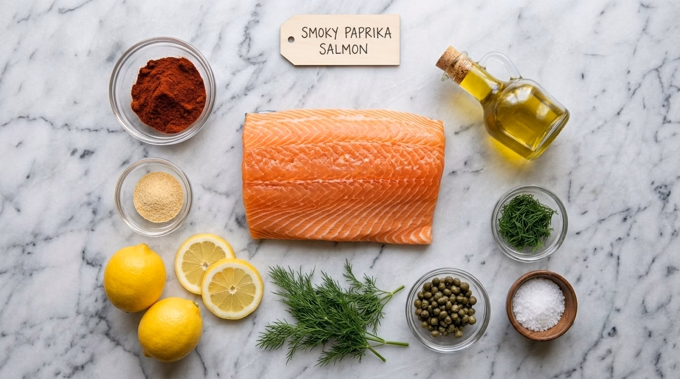 smoky-paprika-baked-salmon ingredients