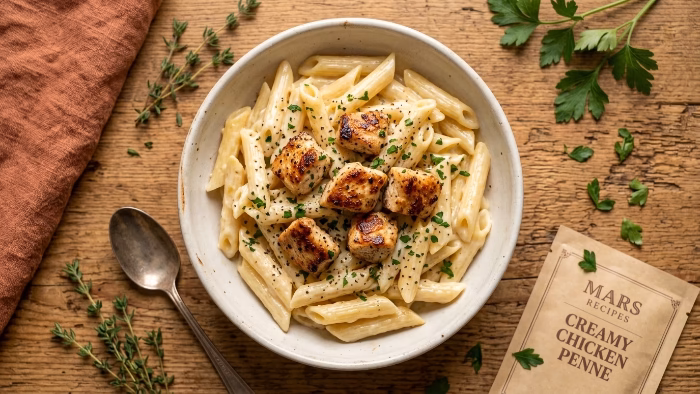 Chicken Penne Pasta Recipe (Creamy One-Skillet, 30 Minutes)