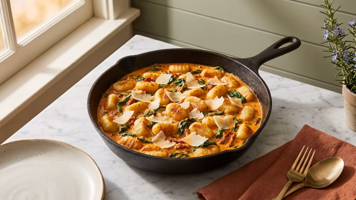 Creamy Tuscan Gnocchi (One Pan, 20 Minutes)